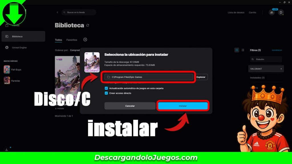 Descargar Valorant en Epic Games
