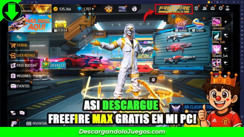 Descarga y juega a Free Fire MAX en PC