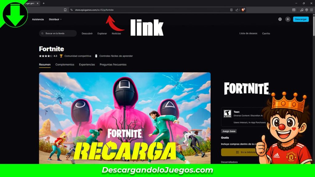 Descargar Fornite en Pc