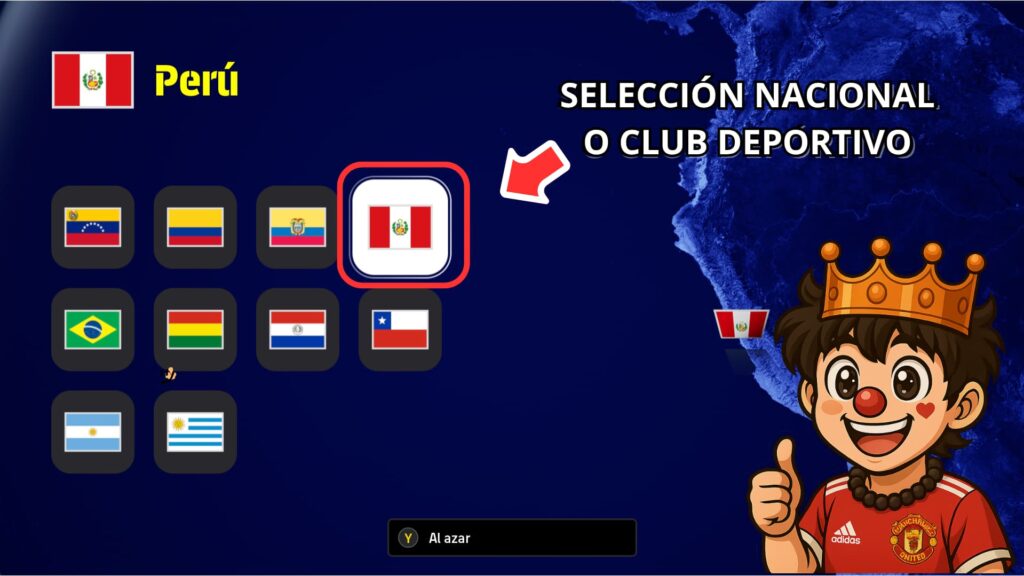 SELECCIONAR TU EQUIPO EN FOTBALL