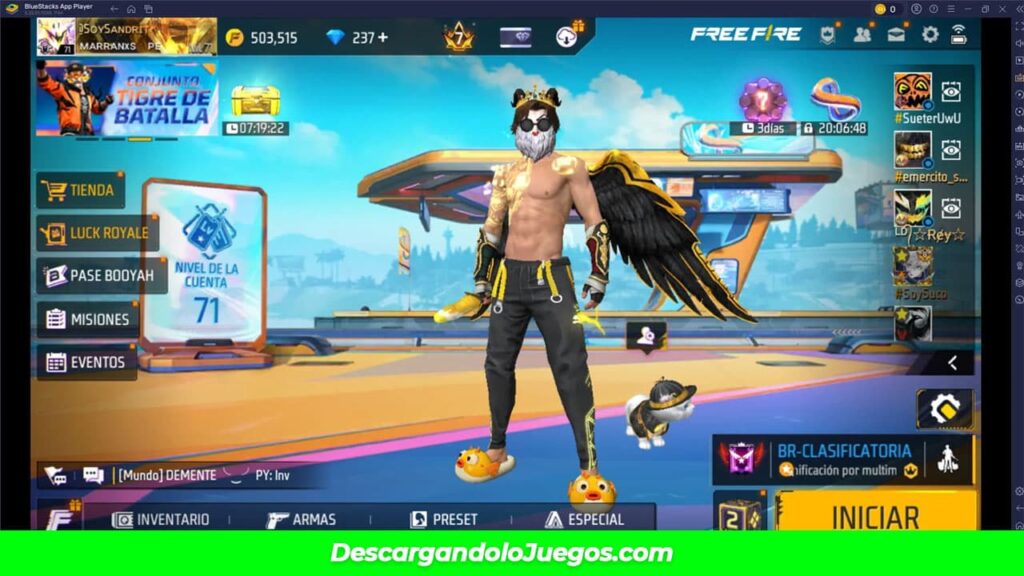 Free Fire en Bluestacks