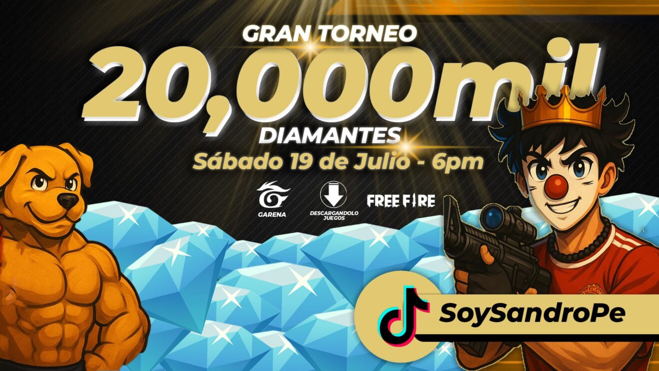 Gran torneo de Diamantes para Free Fire.