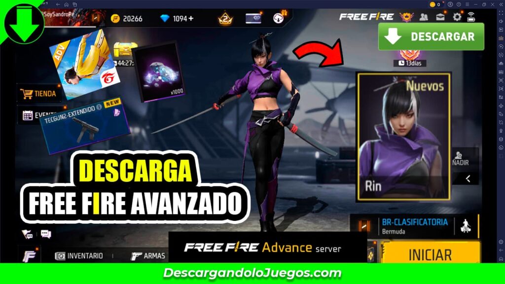 descarga freefire avanzado