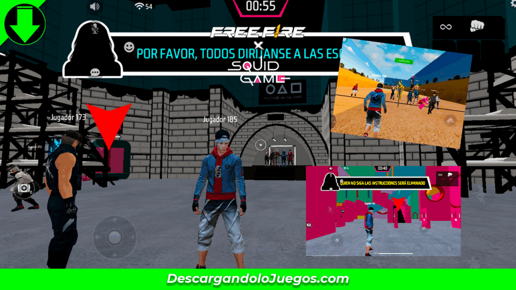 Códigos de mapas en FreeFire - Mapa basado en El Juego del Calamar