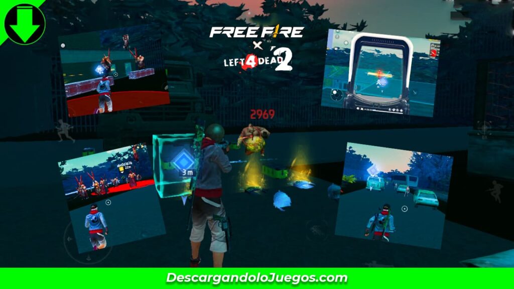 Códigos de mapas en FreeFire - Mapa inspirado en Left 4 Dead 2 con zombies